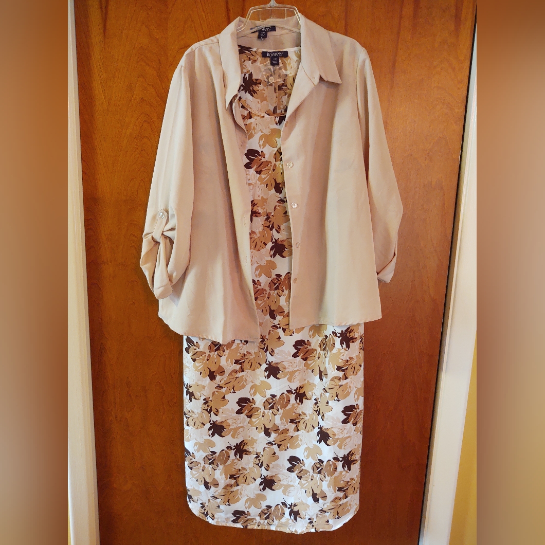 New 2pc Dress/Shirt Set - Size 22w